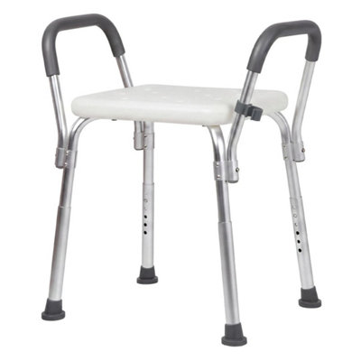 Shower Chair With Detachable Armrest Bathroom Stool For Pregnant Women/Elder