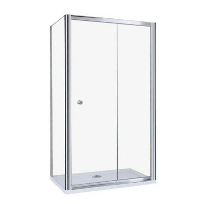 Shower Enclosure Clear Glass Sliding Shower Door 1000x760mm Price Comparisons | Compare The Build