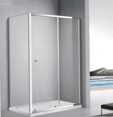 Shower Enclosure Clear Glass Sliding Shower Door 1000x760mm
