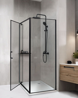 Shower Enclosure DARLI 70 x 70 x 185 cm Black