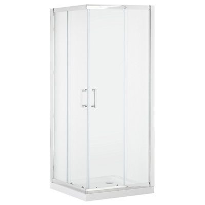 Shower Enclosure TELA II 800 x 800 x 1850 mm Silver Price Comparisons | Compare The Build