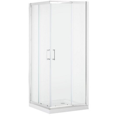 Shower Enclosure TELA II 900 x 900 x 1850 mm Silver Price Comparisons | Compare The Build