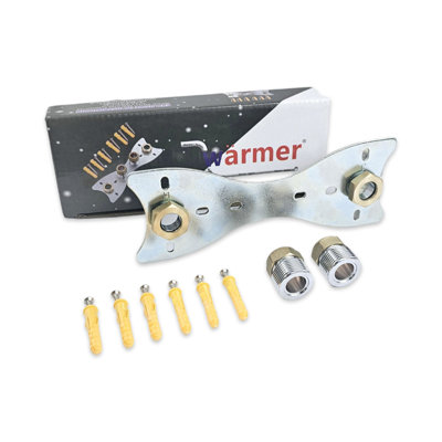 Shower Fixing Plate Kit for Shower Bar Mixer with 15x3/4 inch Connectors