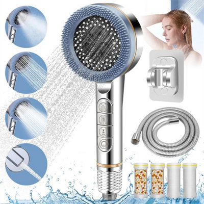 Shower Head Filtered Shower Head High Pressure With 4 Jet Types for ...