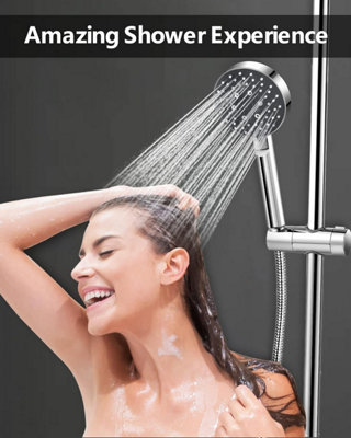 Shower Head, High Pressure Shower Head with 5 Spray Modes, Turbocharged ...