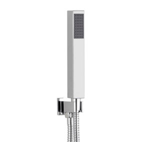 Shower Head - Square Outlet Elbow with Wall Bracket and Handset
