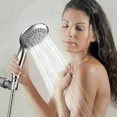 Shower Head with 1.5m Hose 5 Universal Modes Chrome High Pressure Hand ...