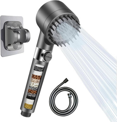 Shower head with handheld filter high pressure water flow and multiple ...