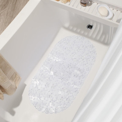 Shower Mat for Inside Shower Non-Slip Bathroom Accessories Anti Mould PVC Mats