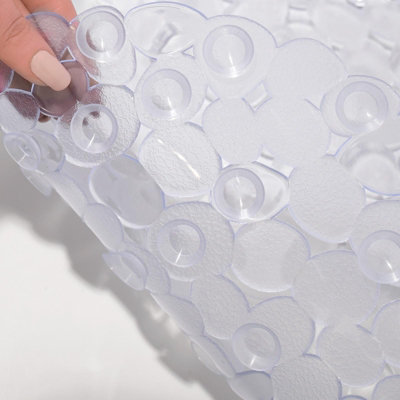 Shower Mat for Inside Shower Non-Slip Bathroom Accessories Anti Mould PVC Mats - 3