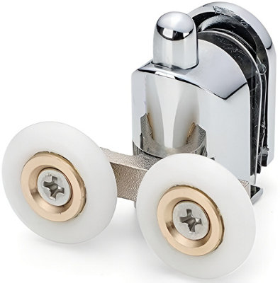Shower Part twin/double bottom shower door roller/wheel/runner. 23mm ...