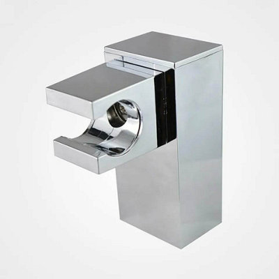 Shower Rail Holder Chrome Finish Plastic Material Accessory