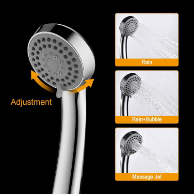 Shower Riser Kit, Shower Slide Bar with Shower Head 170CM Shower Hose ...