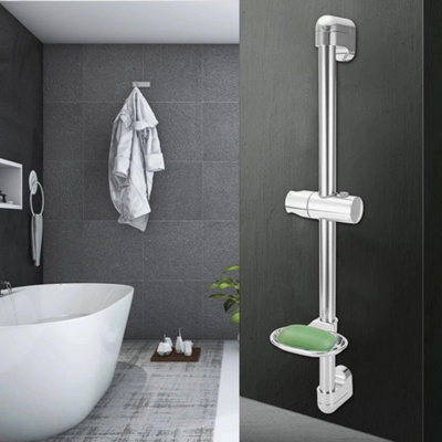Shower Riser Rail Adjustable Shower Slider Riser Rail Shower Head Holder