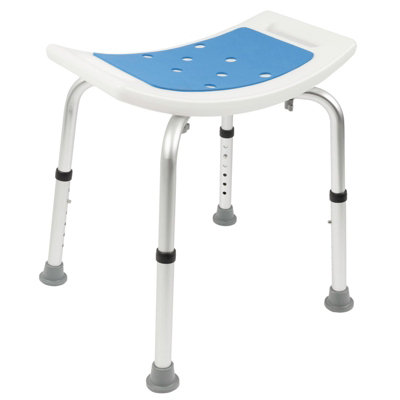 Shower Stool Noah Height Adjustable Bathroom Seat Non Slip Feet ...
