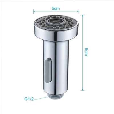 Shower Tap Pull Out Spray Head Replacement Sprayer  Kitchen Plumbing Chrome Finish - 4