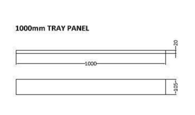 Shower Tray Leg Set & Plinth Kit - Slate Grey - 1000mm x 1000mm Panel - Balterley