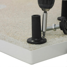 Shower Tray Leg Set & Plinth Kit - White - 1200mm x 900mm Panel - Balterley