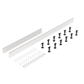 Shower Tray Leg Set & Plinth Kit - White - 1800mm & 1000mm Panel - Balterley