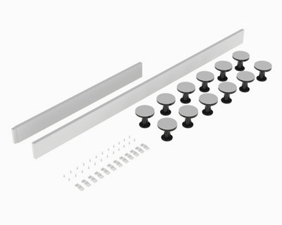 Shower Tray Leg Set - White - For 1300mm-1800mm Rectangular & Walk In Resin Trays - Balterley