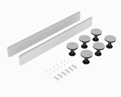 Shower Tray Leg Set - White - For 700mm-900mm Square & Rectangular Resin Trays - Balterley