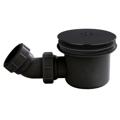 Shower Tray Mega Flow Waste - Black - Balterley