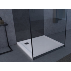 Shower Tray Square 760x760 Stone Resin Slimline 40 mm