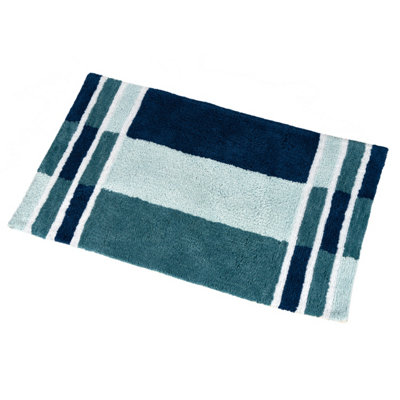 Showerdrape 100% Cotton Arlington Green Bath Mat 800 x 500mm Price Comparisons | Compare The Build