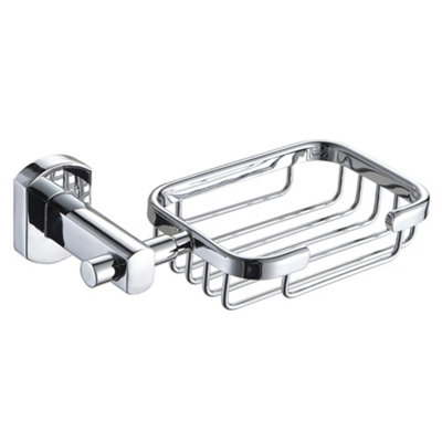 Showerdrape Admiralty Chrome Stainless Steel Wall Mounted Soap Basket