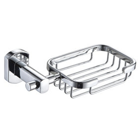 Showerdrape Admiralty Chrome Stainless Steel Wall Mounted Soap Basket