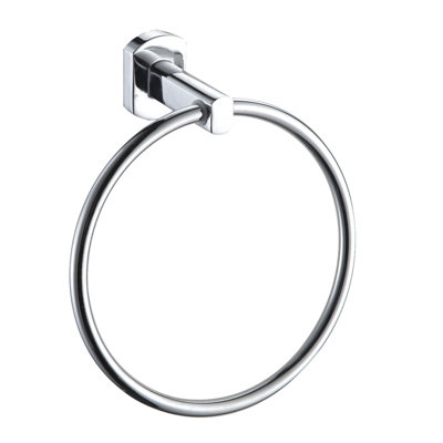 Showerdrape Admiralty Chrome Stainless Steel Wall Mounted Towel Ring