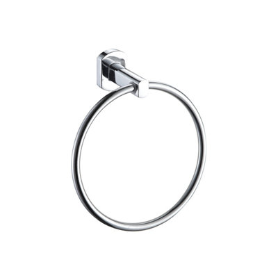 Showerdrape Admiralty Rust Proof Chrome Towel Ring Wall Mounted (W