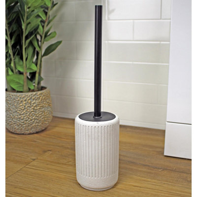 Showerdrape Alexandria Collection Concrete Toilet Brush & Holder