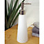 Showerdrape Alto White Resin Freestanding Liquid Soap Dispenser
