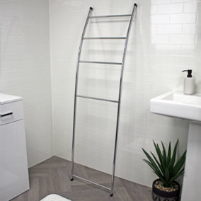 Showerdrape Apex Chrome Towel Rail Freestanding Ladder (W)440mm