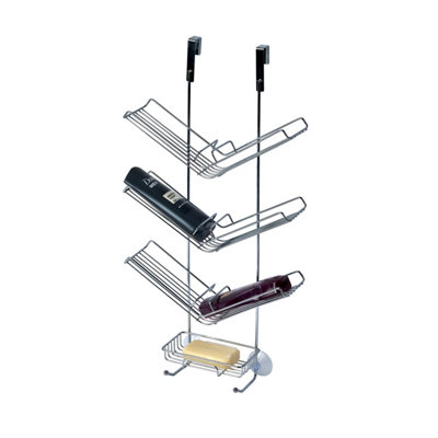 Showerdrape Atrium 3 Tier Hanging Chrome Shower Caddy
