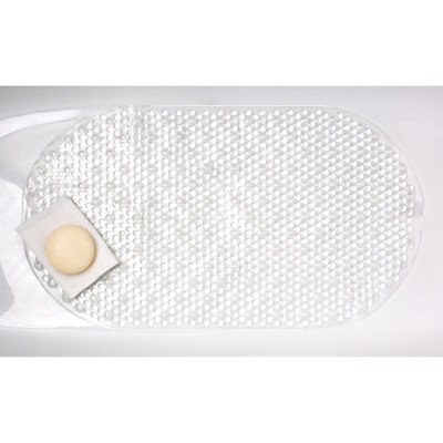 Showerdrape Bubble Plastic Anti-Slip Bath Mat