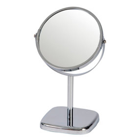 Showerdrape Capri Chrome Vanity Mirror 2X Magnification Double Sided (H)28cm (W)16.5cm