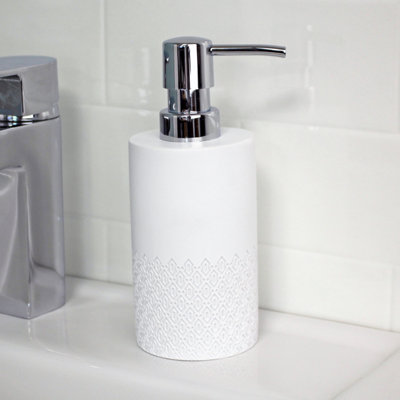 Showerdrape Chantilly White Liquid Soap Dispenser Price Comparisons | Compare The Build