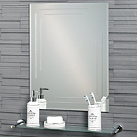 Showerdrape Chelsea Rectangular Frameless Bathroom Mirror (L)6000mm (W)450mm