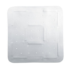 Showerdrape Comfy White Shower Mat (L)500mm (W)550mm