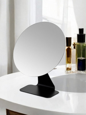 Showerdrape Corus Black Round Vanity Mirror