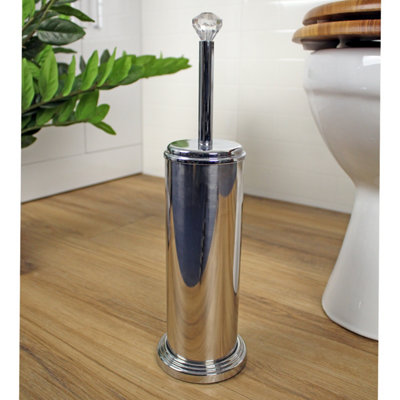 Showerdrape Crystalle Freestanding  Stainless Steel Toilet Brush & Holder Price Comparisons | Compare The Build