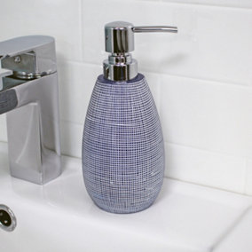 Showerdrape Denim Blue Liquid Soap Dispenser