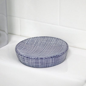 Showerdrape Denim Blue Soap Dish