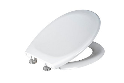 Luxury White Quick Release Soft Close Toilet Seat Top Fix Easy Clean  Bathroom WC