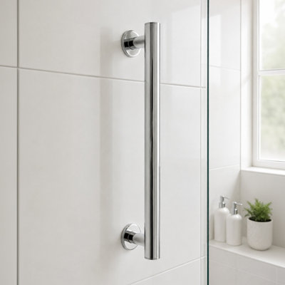Showerdrape Excel 30cm Wall Mounted Stainless Steel Grab Bar