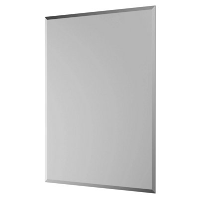 Showerdrape Fairmont Rectangular Frameless Bathroom Mirror Small (L)600mm (W)450mm