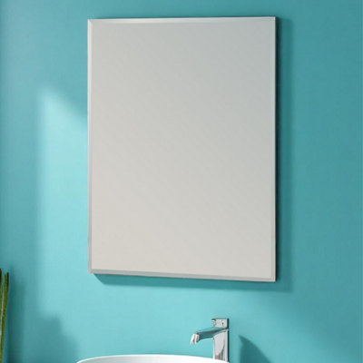 Showerdrape Fairmont Rectangular Wall Mounted Frameless Bevelled Edge ...