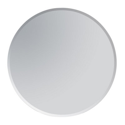 Showerdrape Fitzrovia Round Frameless Bathroom Mirror (L)600mm (W)600mm